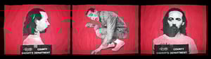 Image of PDub Tryptich Red Stretched Canvas Set