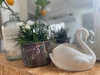 Image 3 of Vintage Swan Planter 
