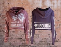 Image 1 of TAG Hood Ladies Crop Lavender/Rose