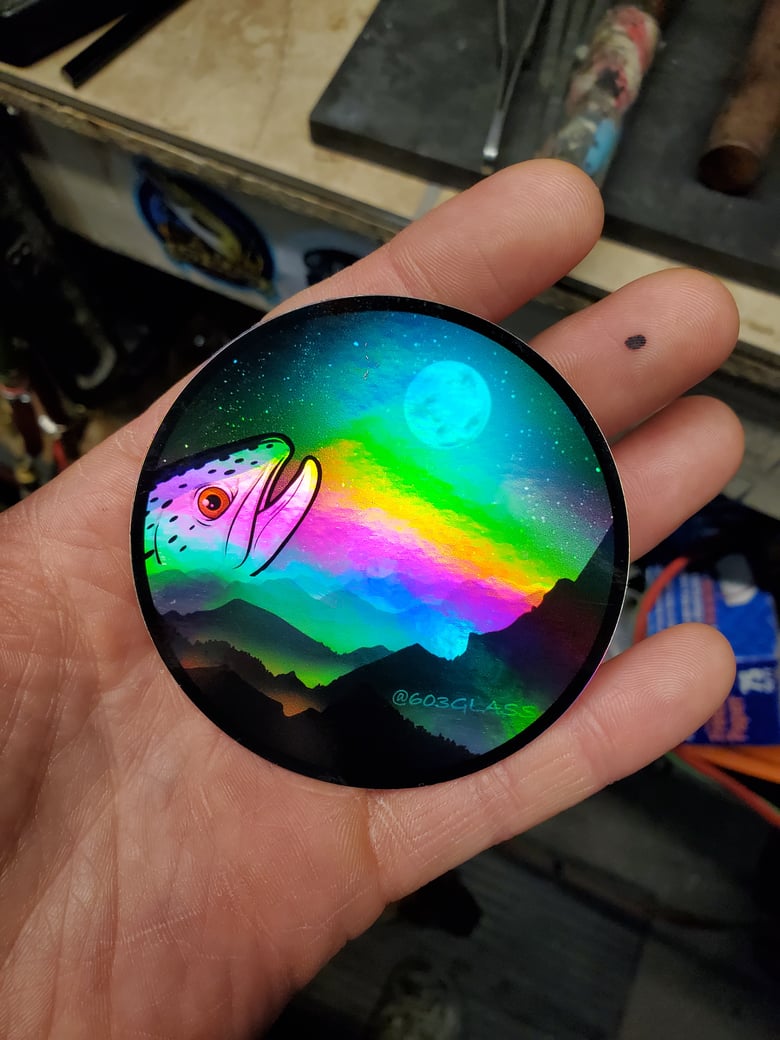 Image of Whistlin' at the moon Holographic 3" 