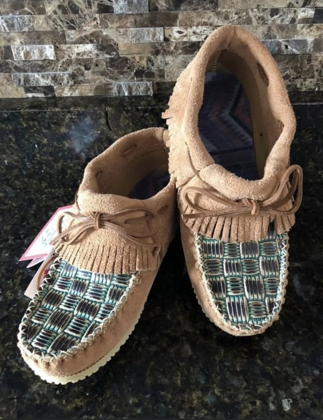 Short Moosehide "Rough-out" Blue Terentino