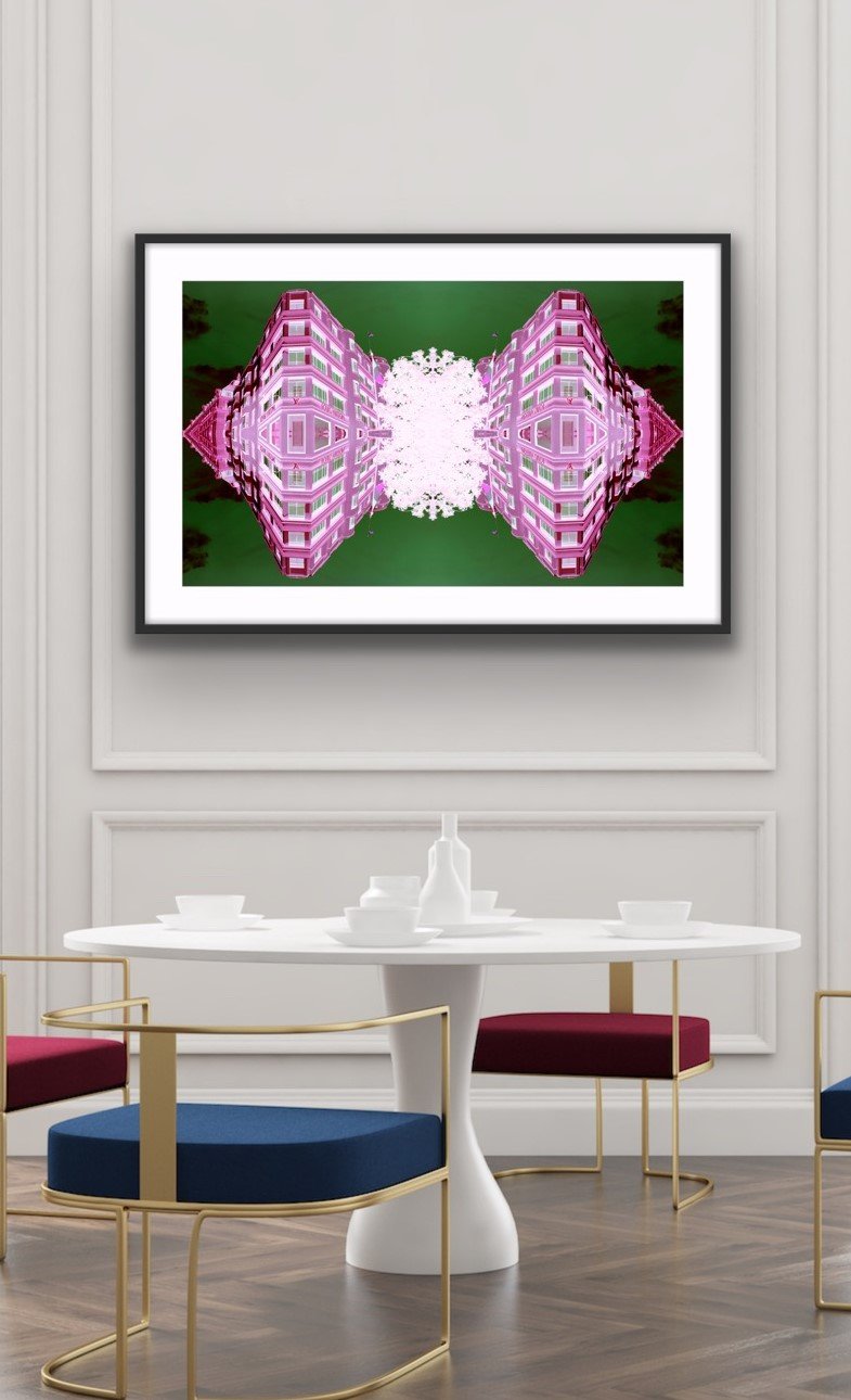 Traction Pink Green - Mystery Building Series - Limited Edition Print 1/5