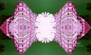 Traction Pink Green - Mystery Building Series - Limited Edition Print 1/5