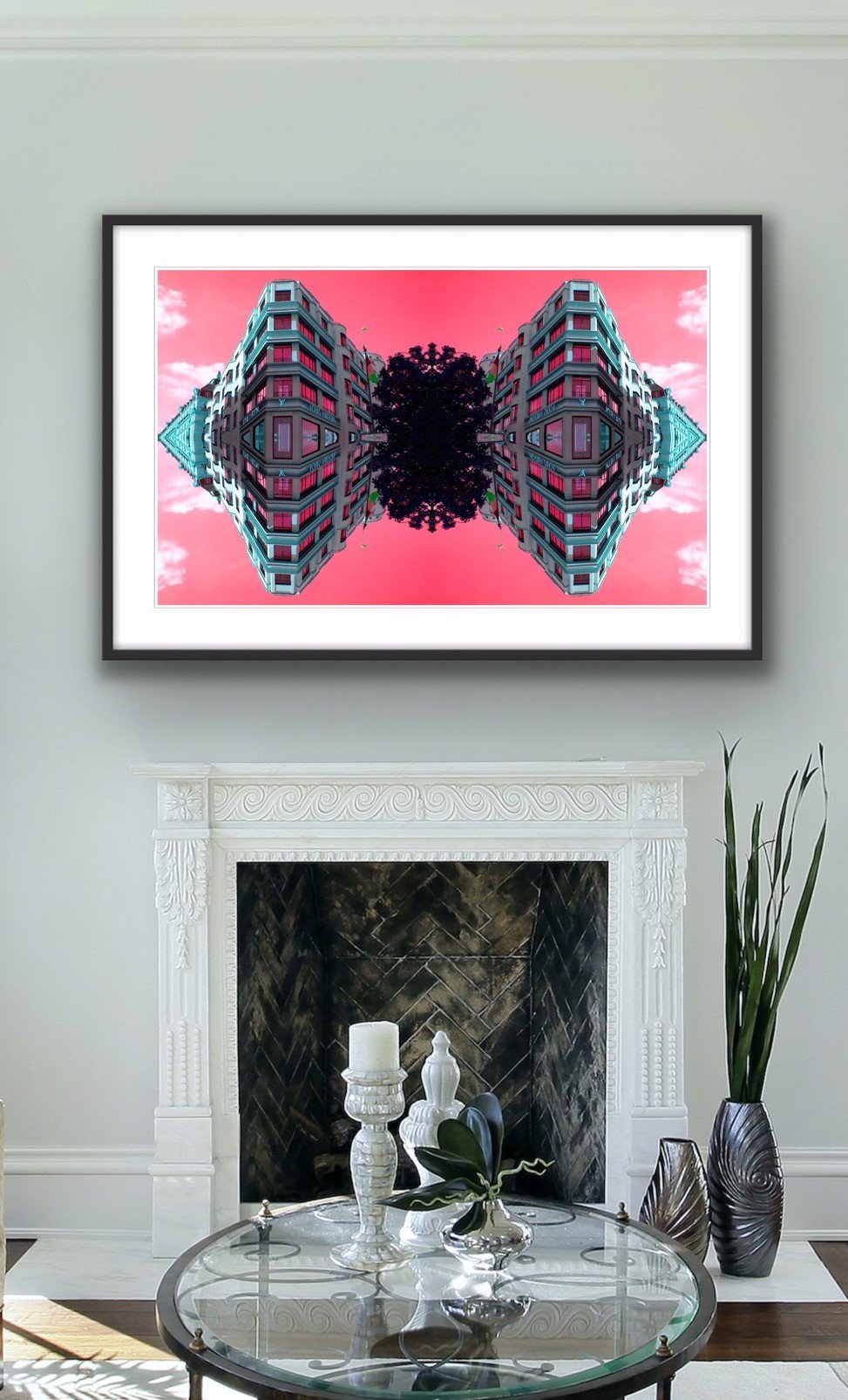 Traction Pink Blue - Mystery Building Series - Limited Edition Print 2/5