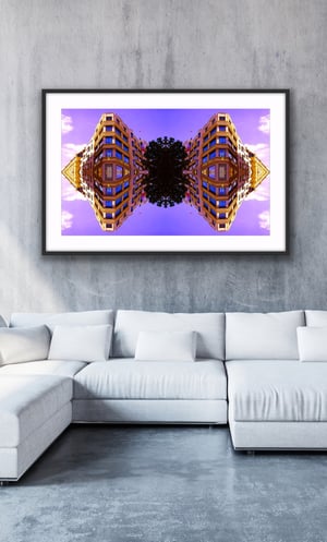 Traction Yellow Blue - Mystery Building Series - Limited Edition Prints 1/5