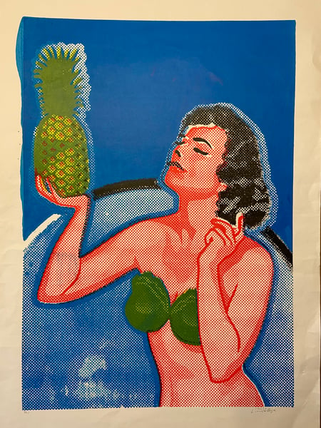 Image of Girl With Pineapple (2015) by Charlie Evaristo-Boyce