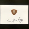 Rare vintage brown pick with signature