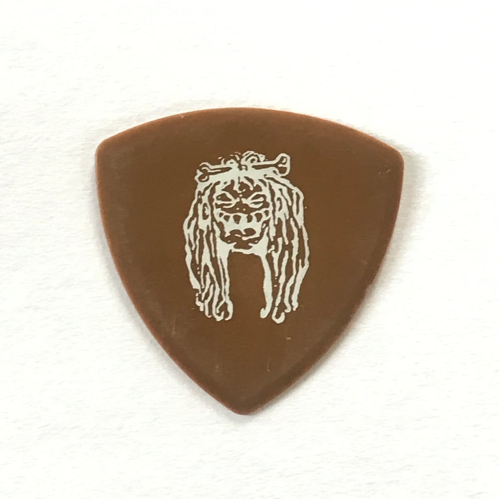 Rare vintage brown pick with signature