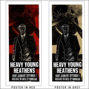 Image of Heavy Young Heathens "Hughes" Debut Album Release Lmtd. Poster