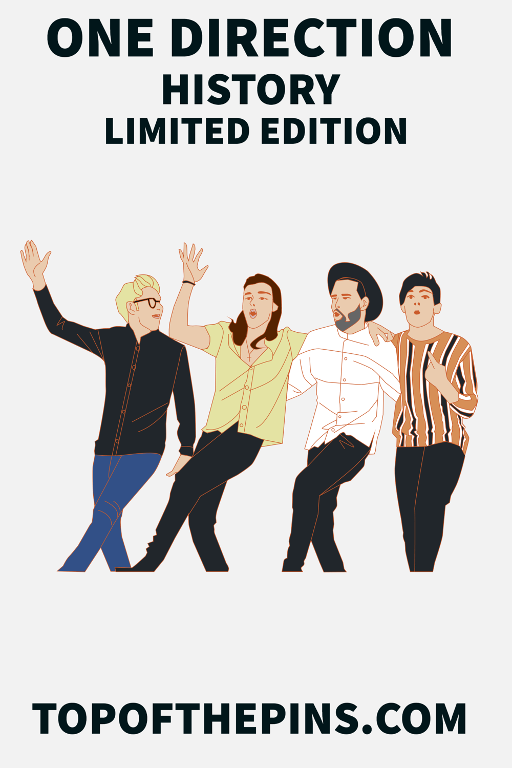 One Direction - History Pin Badge