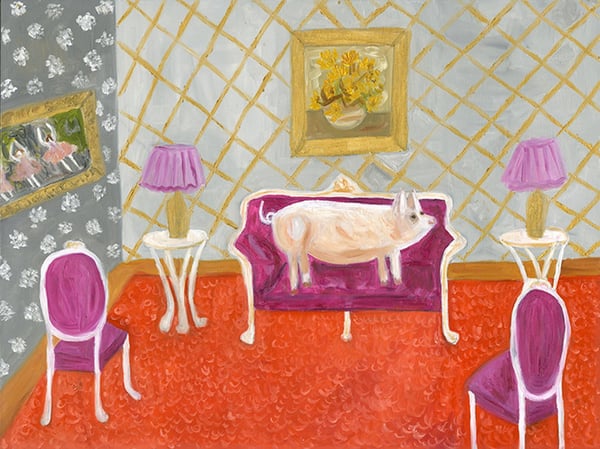 Image of The bourgeois pig. Limited edition print.