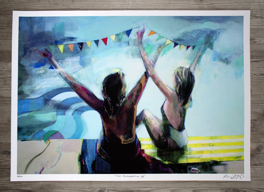 Image of Artprint / kunsttryk / "The celebration IV" / 50x70 cm