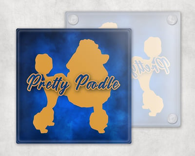 Image of Poodle Custom Coasters