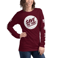 Image 3 of Save the Vibe Long Sleeve Unisex Tee