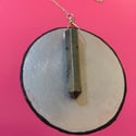Pendulum with Vintage Button and Pyrite
