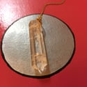 Pendulum with Vintage Findings and Quartz Drop