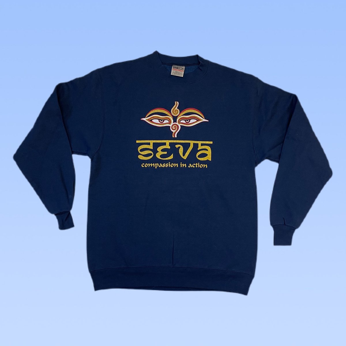 Original Vintage Grateful Dead 1990's Seva Long Sleeve Crewneck Sweatshirt! - SMALL or MEDIUM 