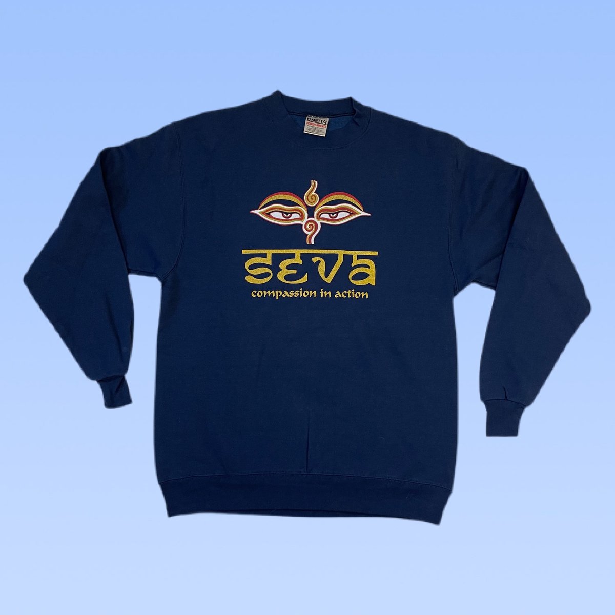 Original Vintage Grateful Dead 1990's Seva Long Sleeve Crewneck Sweatshirt! - SMALL or MEDIUM