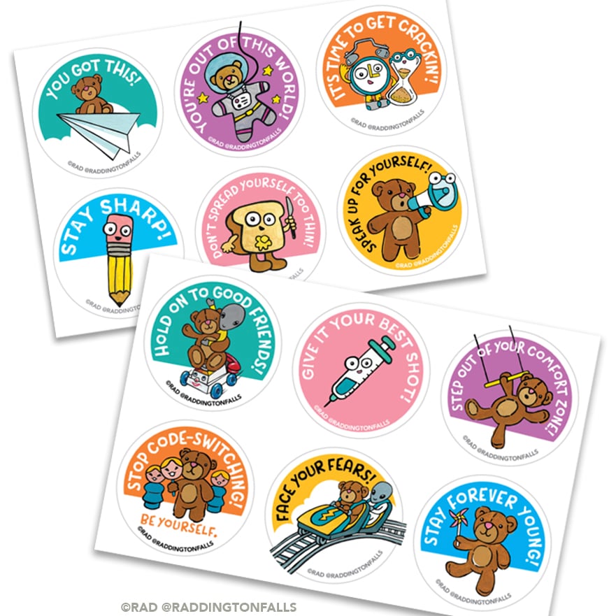 Motivational Stickers 12 pack