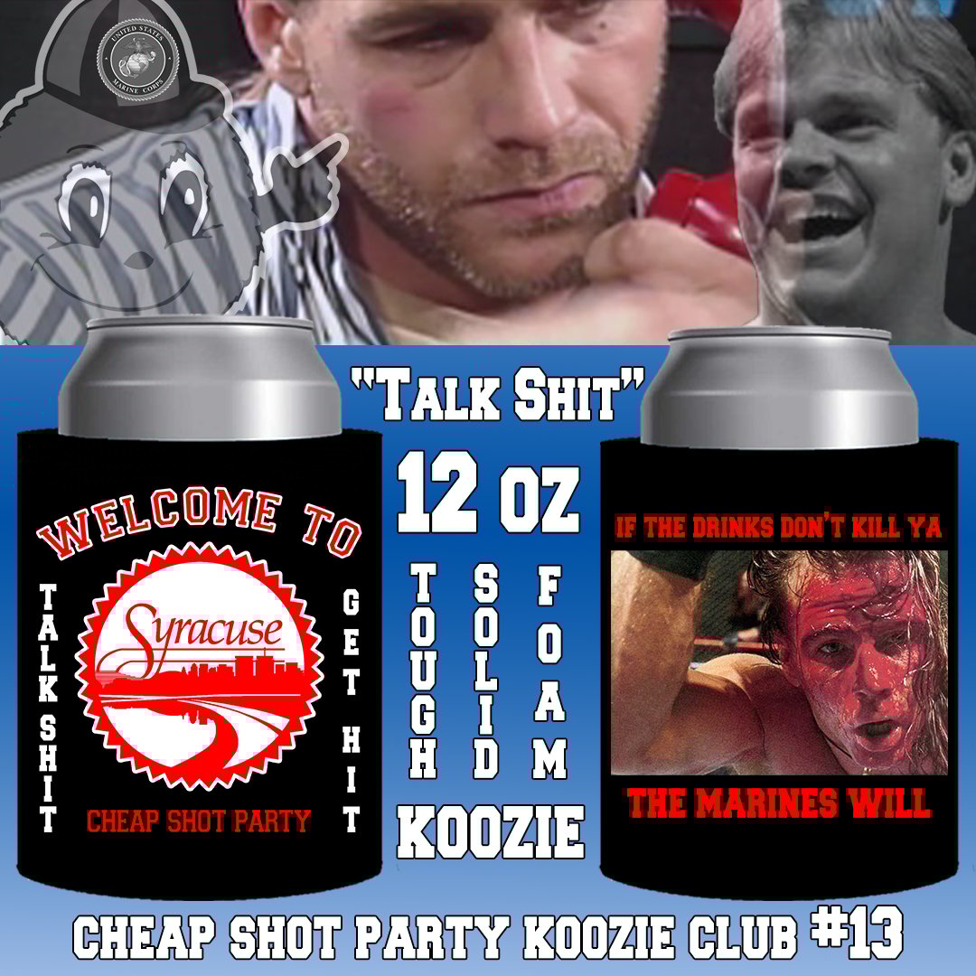 Image of "Talk Shit" Solid Foam Koozie (CHEAP SHOT PARTY KOOZIE CLUB RELEASE #13)