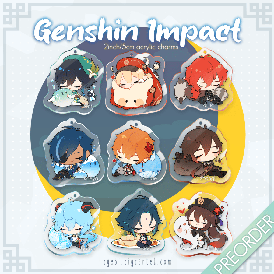 genshin acrylic charms