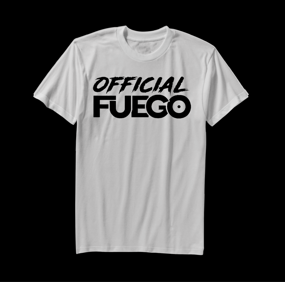 Black Logo On White T-Shirt