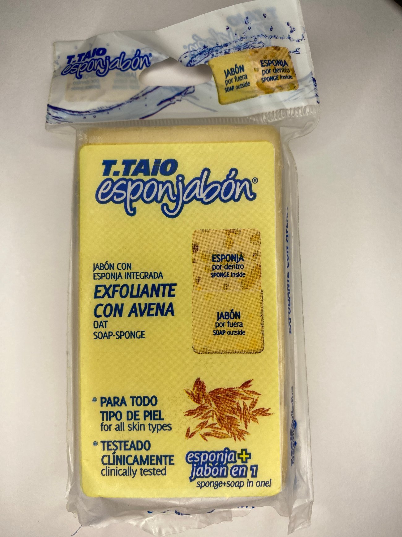 ESPONJABON EXFOLIANTE CON AVENA/EXFOLIATE W/OATMEAL SPONGE SOAP