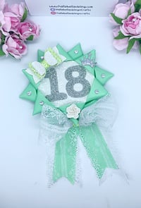 Image 1 of Mint green Birthday Rosette