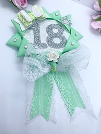 Image 3 of Mint green Birthday Rosette