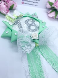 Image 2 of Mint green Birthday Rosette