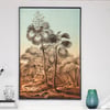 Corypha Umbraculifera | Retro Tropical Print | Palm tree Poster | Vintage Forest Landscape