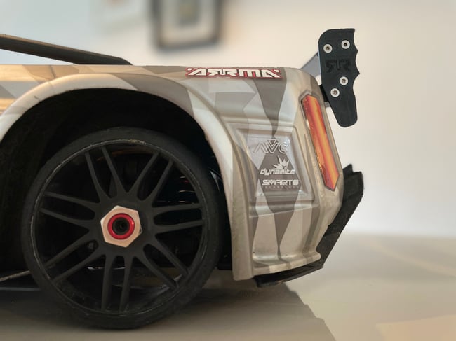 Bat Wing Rear Wing Spoiler for Arrma Infraction V1 & V2