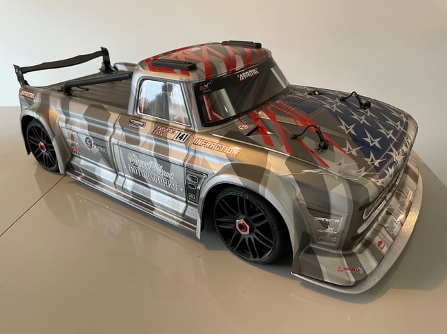 Bat Wing Rear Wing Spoiler for Arrma Infraction V1 & V2