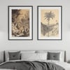 Acrocomia Sclerocarpa | Retro Tropical Print | Palm tree Poster | Vintage Forest Landscape