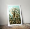 Filicinae | Retro Tropical Print | Palm tree Poster | Vintage Forest Landscape