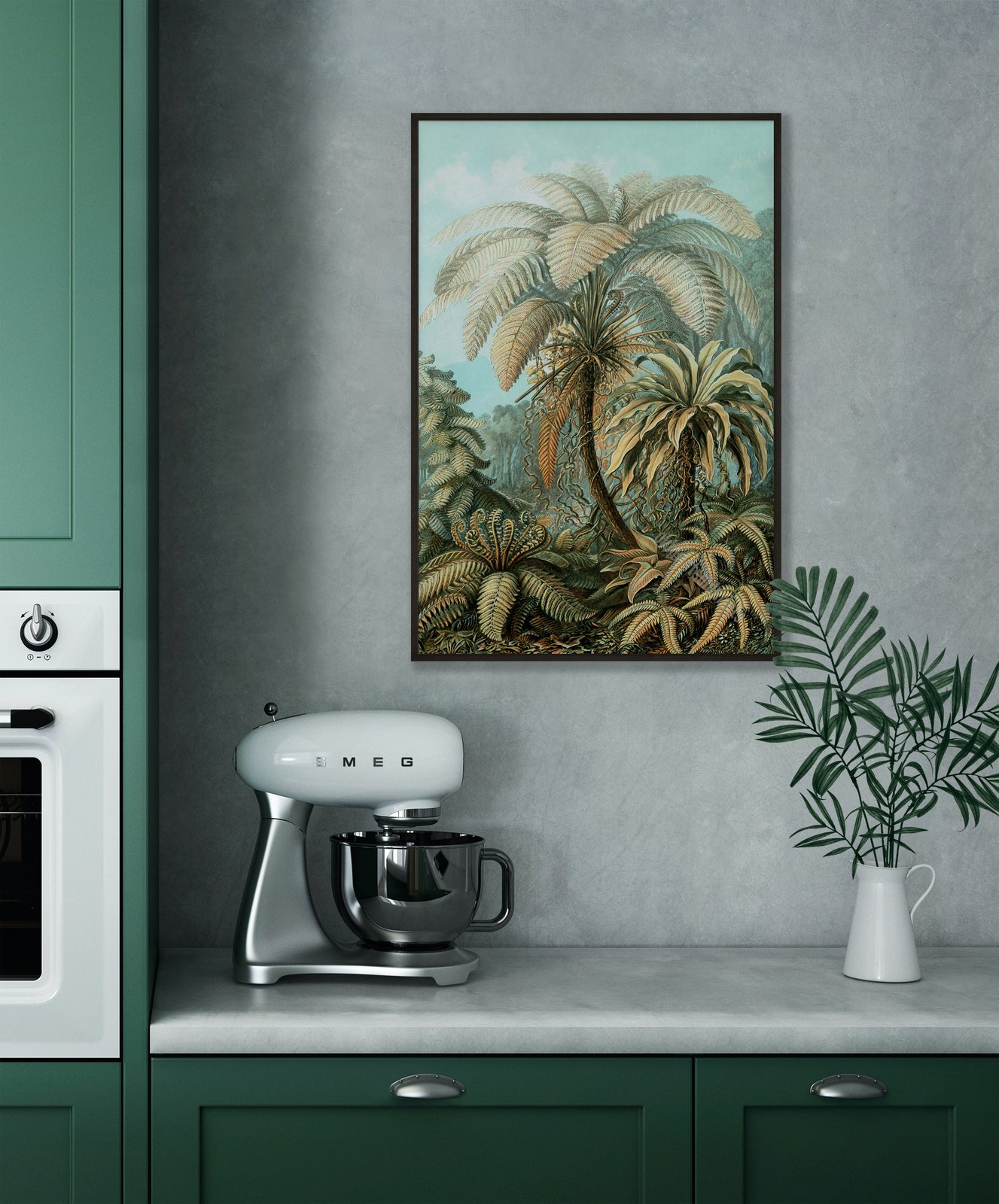 Filicinae | Retro Tropical Print | Palm tree Poster | Vintage