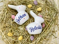 Image 1 of Personalised Easter Bunny with Rainbow Spots