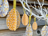 Set of 2 Ditsy Paper Easter Eggs