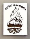 Get Lost in a Campfire Magnet