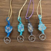 Image 1 of Ocean Wave - Macrame Pendant Collection