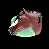 Image 1 of XL. Beau - Bay Horse - Flamework Glass Sculpture Bead
