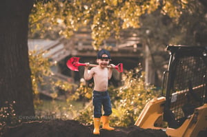 Image of Dirt, Mud, Tractor, Fun, Sprinkler Mini - Boys and Girls