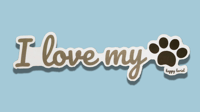 Image 1 of I Love My Dog Sticker