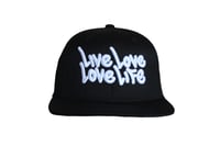 Image 1 of LIVE LOVE-LOVE LIFE  BLACK SNAPBACK