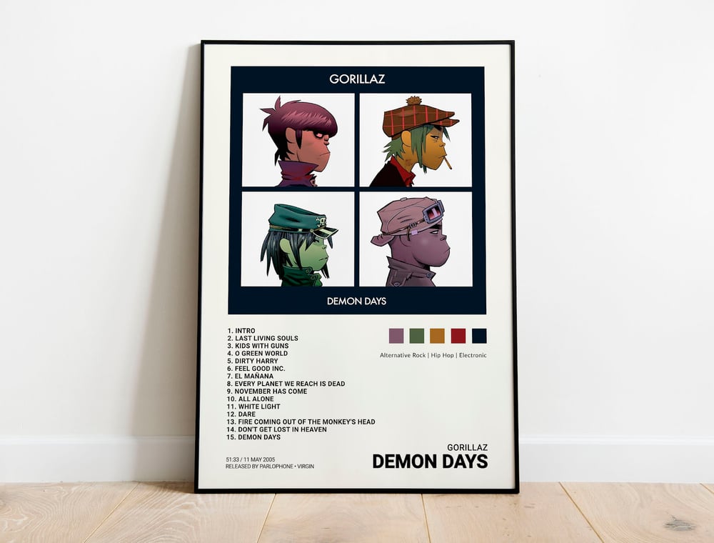 Gorillaz - Demon Days Album Cover Poster, Gorillaz Wallpaper