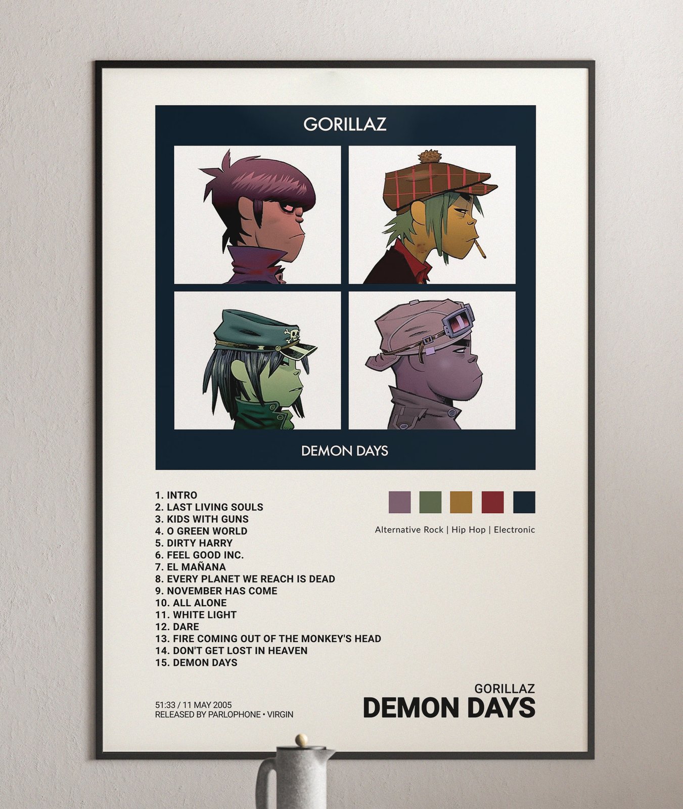 gorillaz demon days album cover info