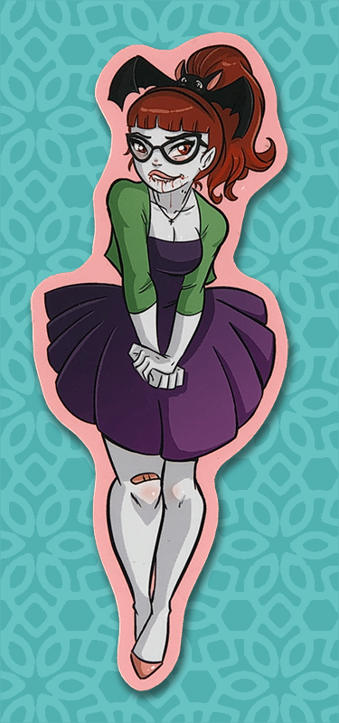 Vampy Nerd STICKER