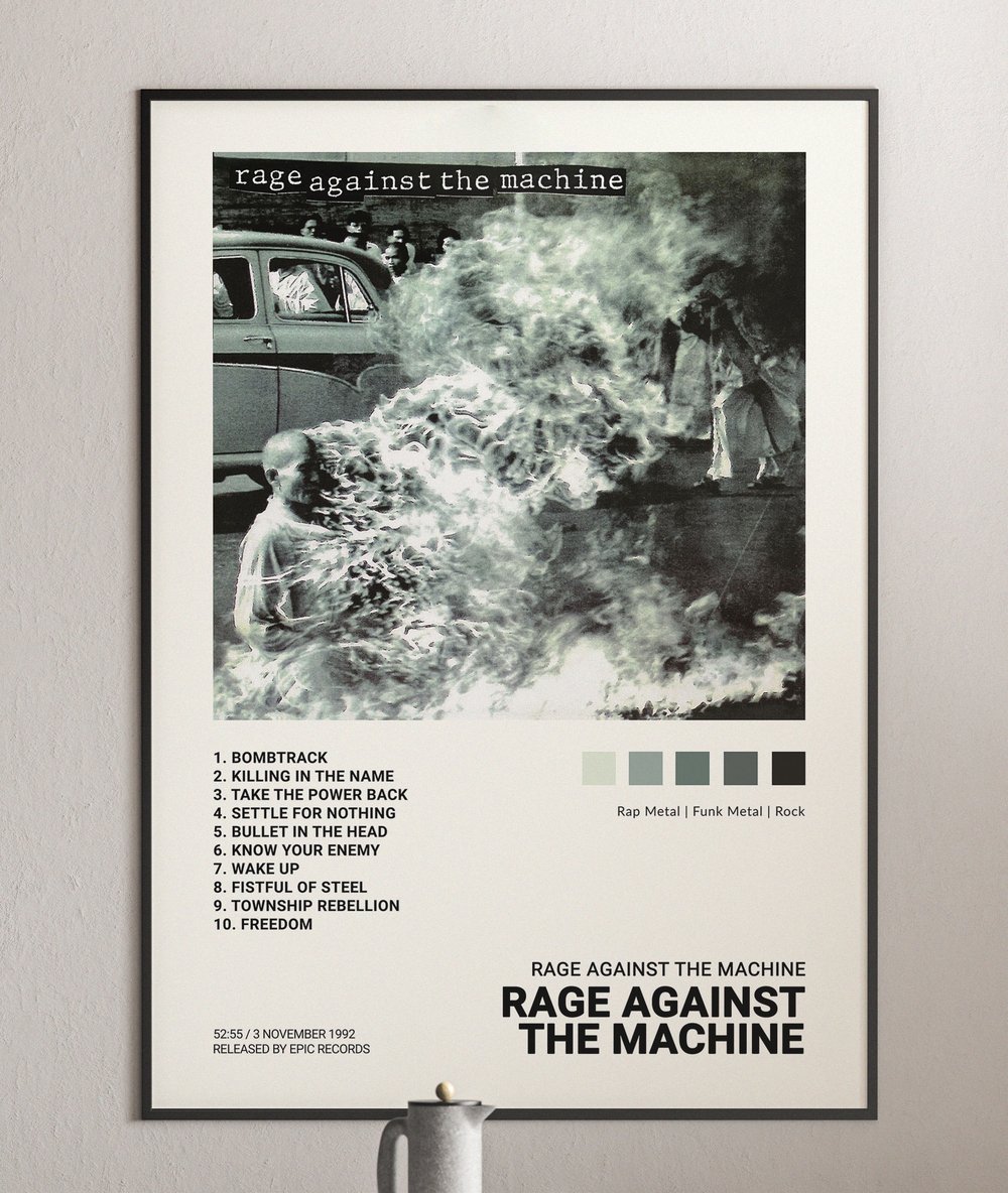 RATM - Rage Against the Machine Album Cover Poster