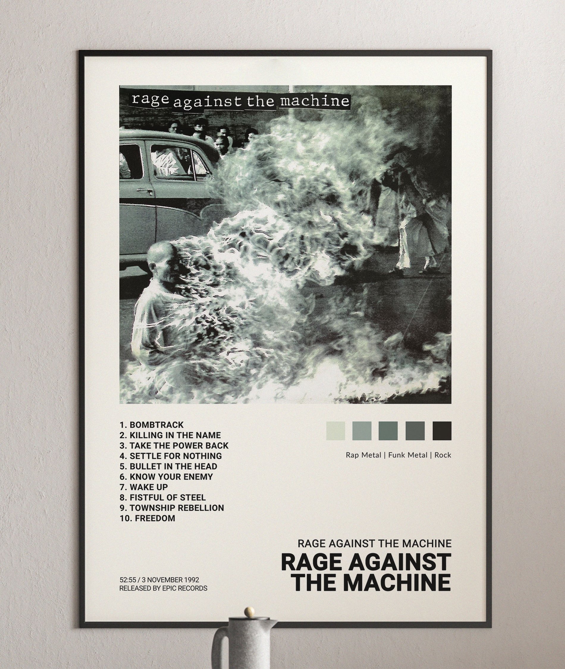 RATM - Rage Against the Machine Album Cover Poster | Architeg Prints