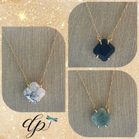 Image 1 of Natural Agate Stone Necklace.